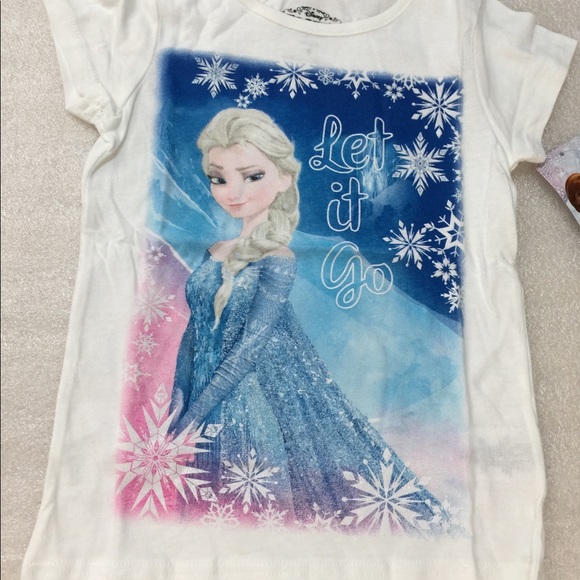 Disney frozen princess Elsa Girls short sleeve - Picture 1 of 4